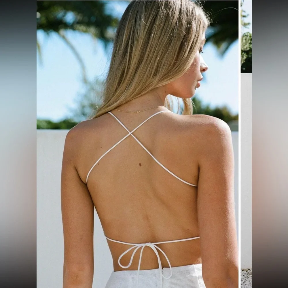 NWT Brylie Midi Dress White - Picture 4 of 7